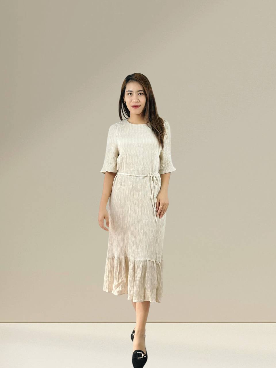 W80030 - Crinkle Serenity Dress