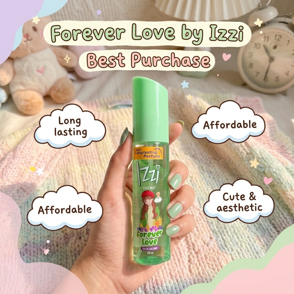 Forever Love Izzi Body Mist / Serum Spray pewangi badan 100ml - GREEN