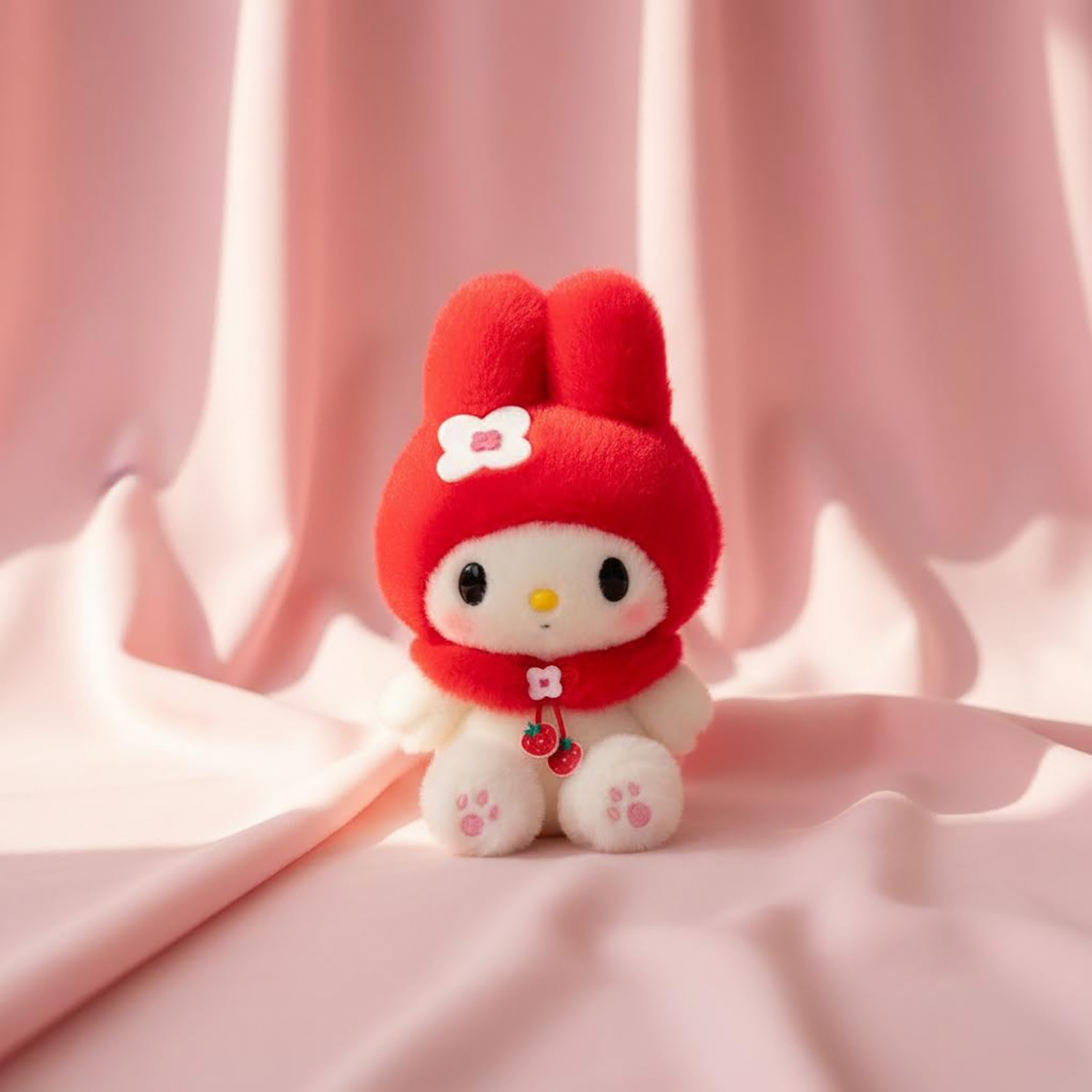 Sanrio - 公仔掛飾 (復古My Melody草莓款)