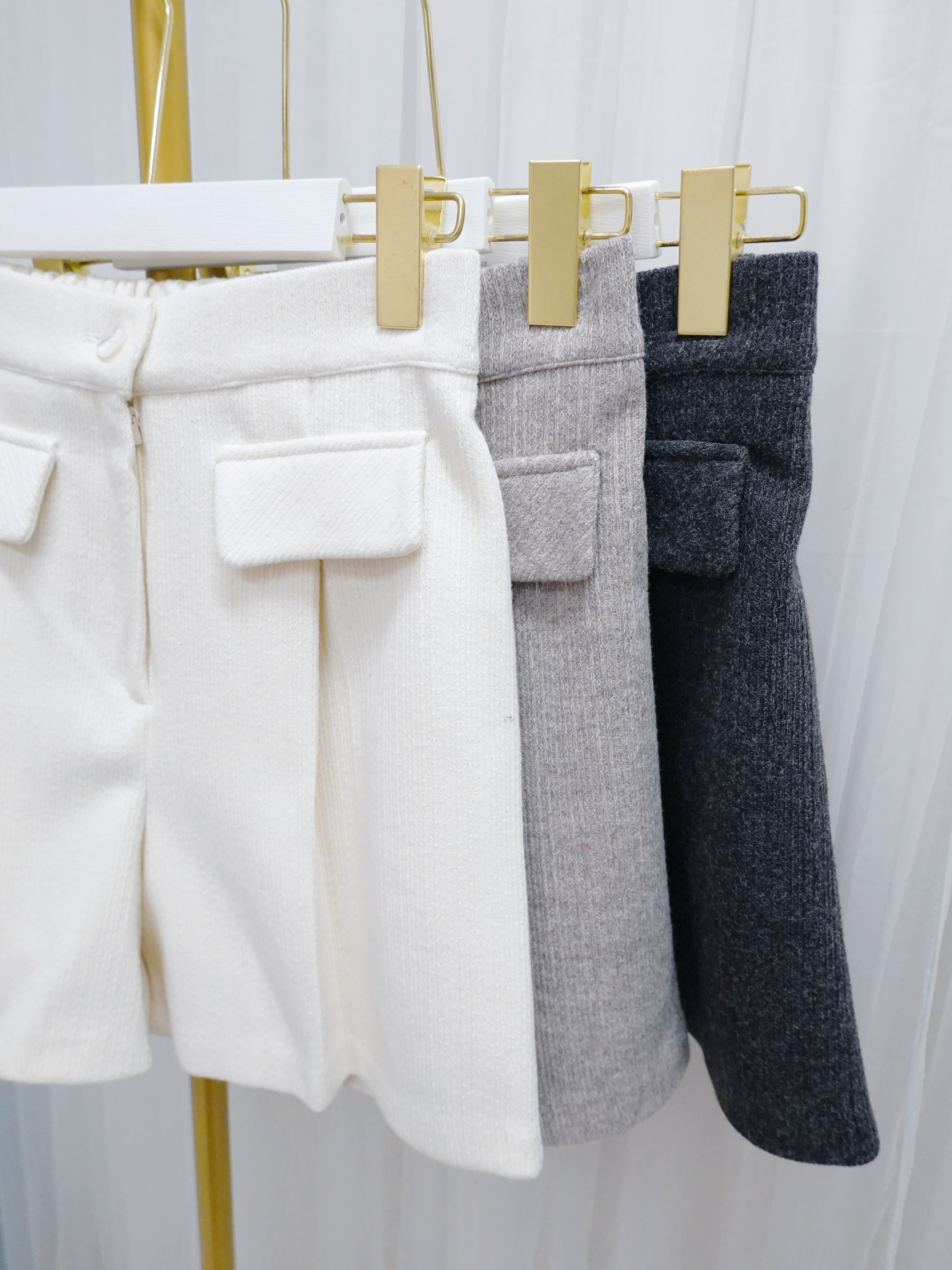 BOT13_12A  毛線針織料PT (3色)