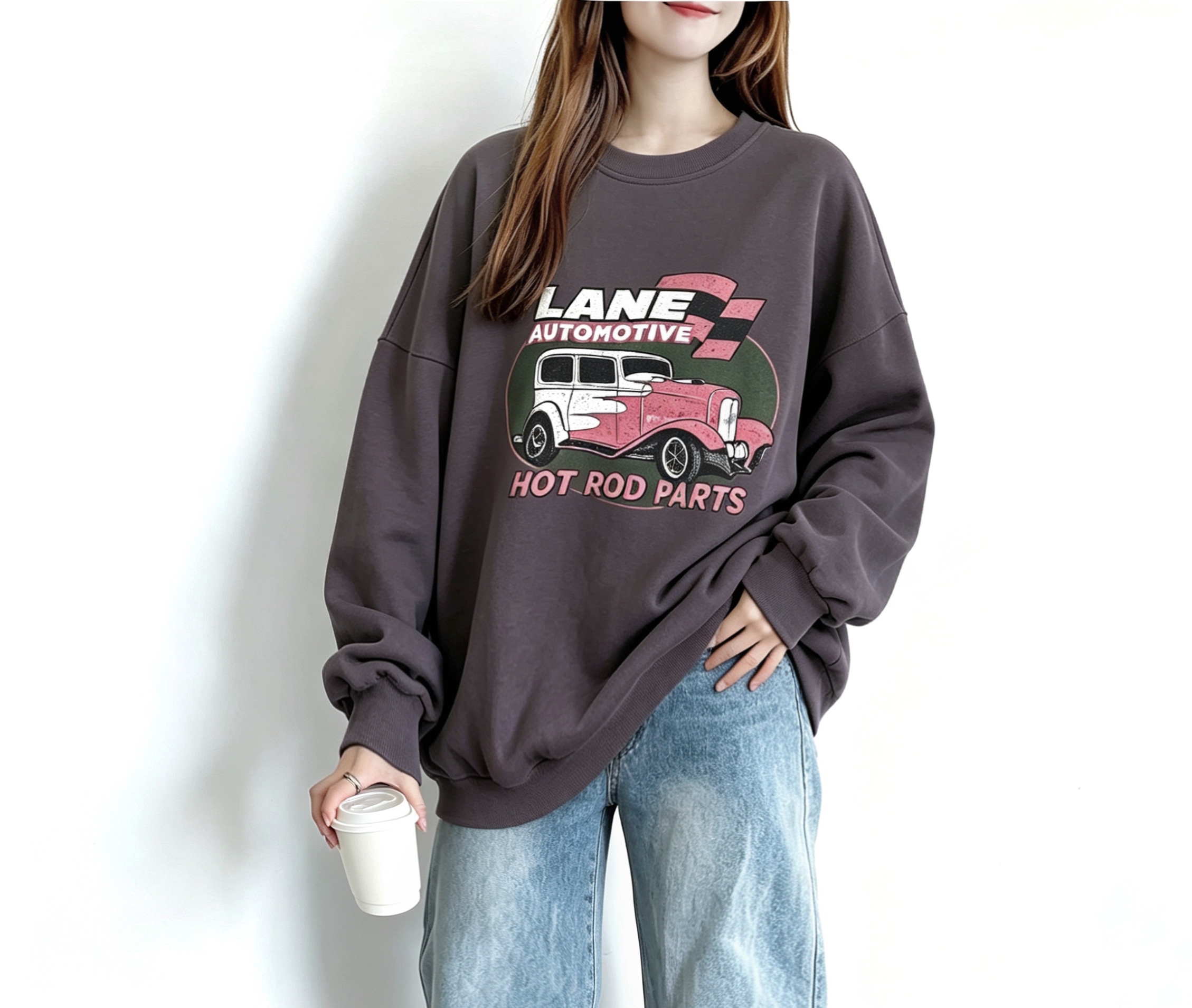 🍂Fall Pre order🍂 撞色print薄衛衣