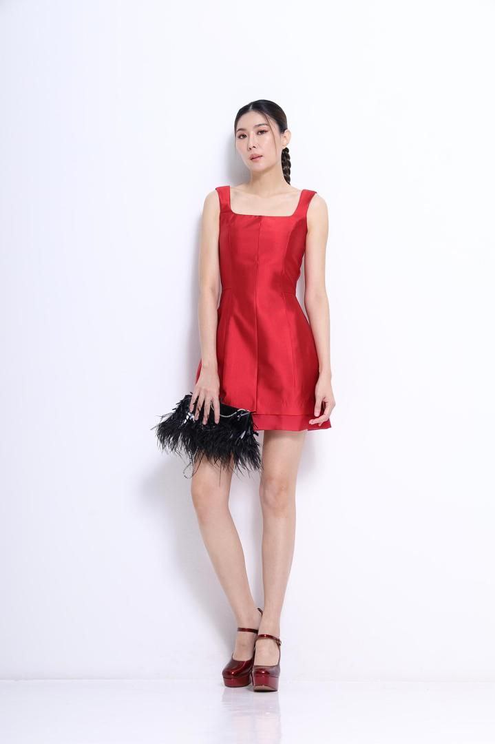 吊带方领连身裙 2119