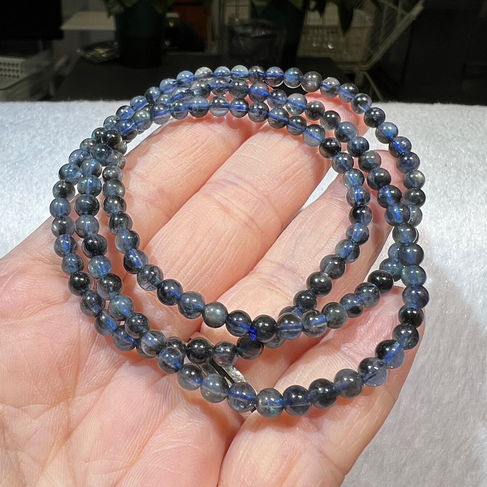 魔鬼海藍寶多圈 4mm+/- #CA0091