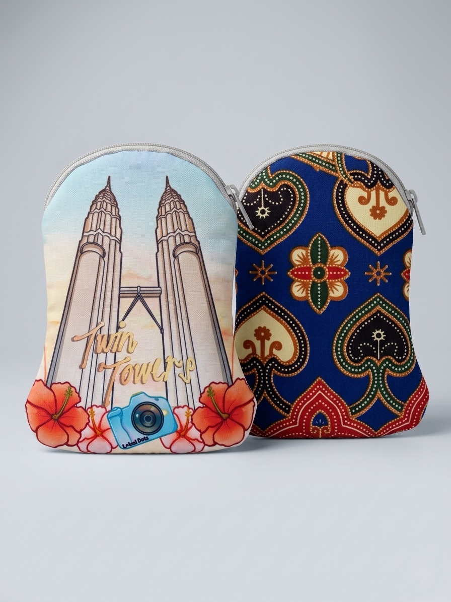 LD46 - Malaysia Heritage Batik Pouch (KLCC View) 