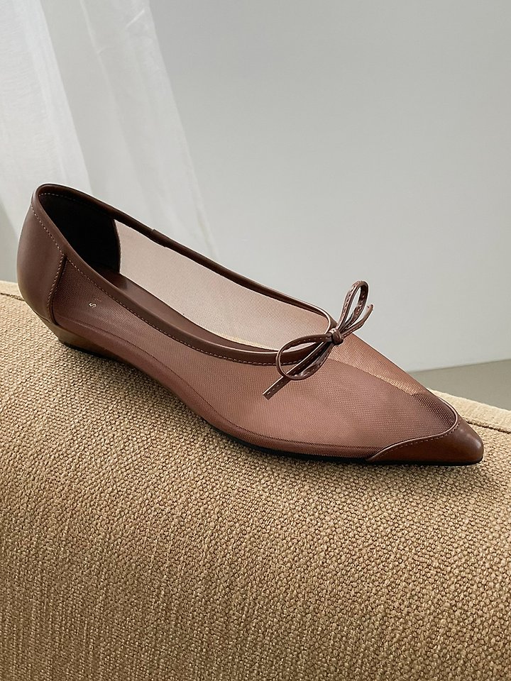 Mesh Pointed Toe Flats (3 colors)