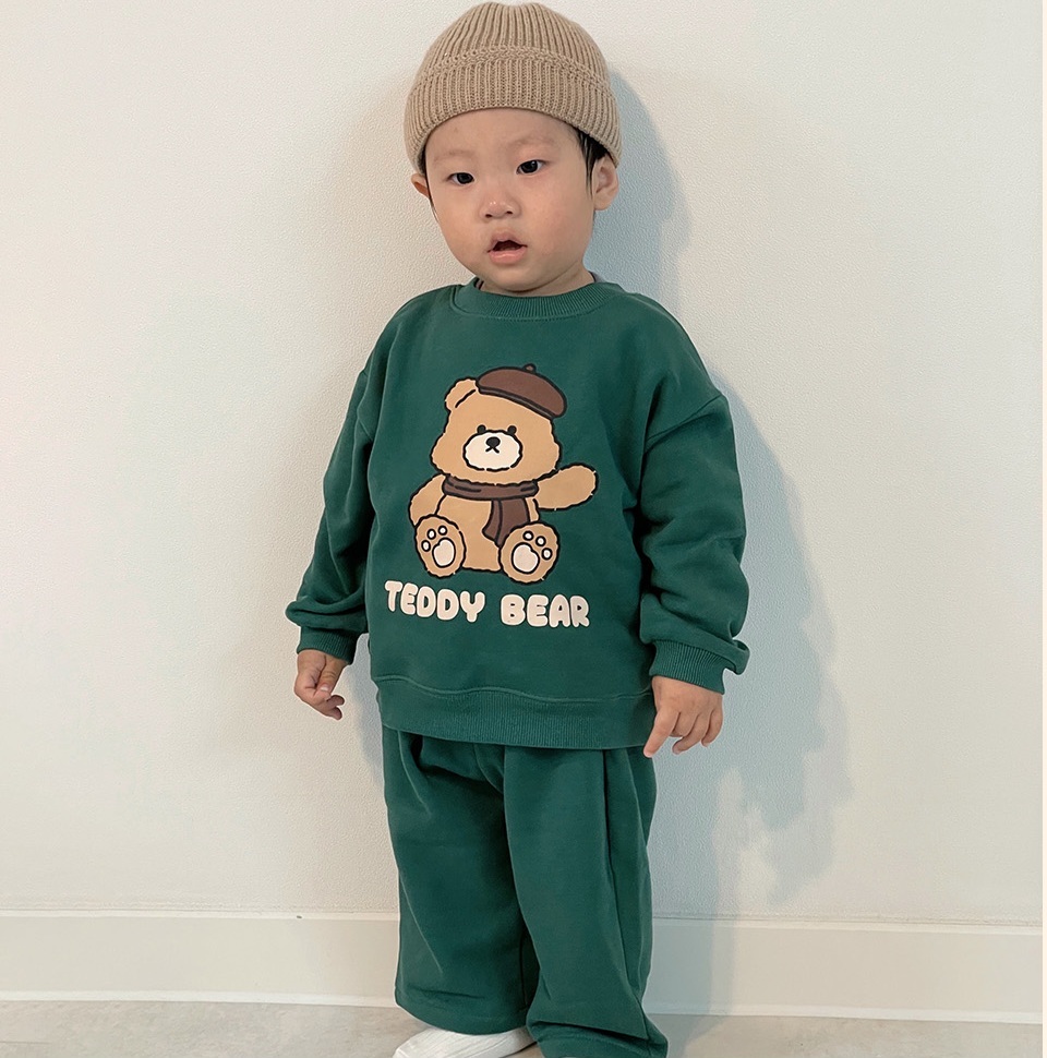UBMOM 2023 Winter Teddy Series Berry Teddy 長褲-綠色