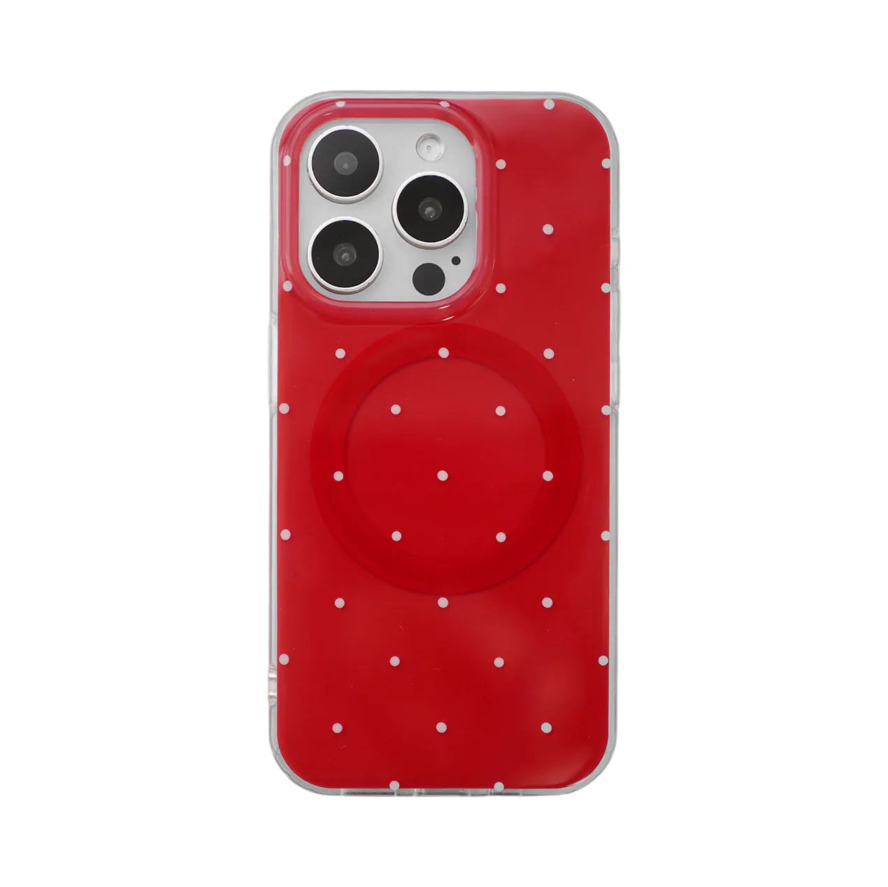 【Lovely Woofy (Red Dotted)】MagSafe iPhone Case+手機支架