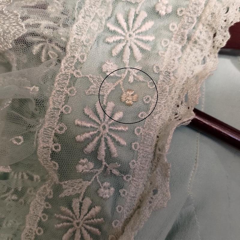 1970s does 1920s Style Mint Green Beaded Dressing Gown(MT330-1)