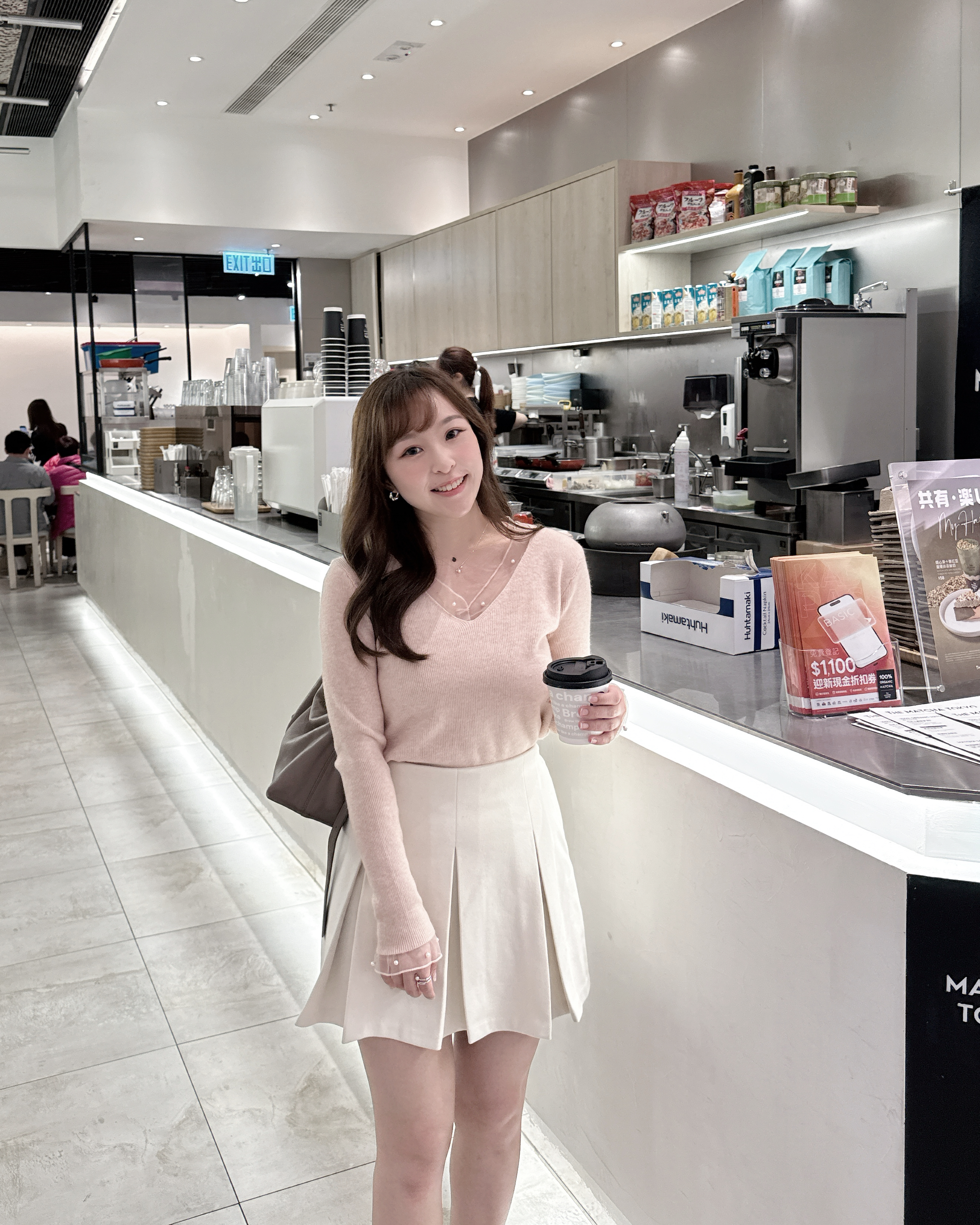 【直播追加款】喱士邊小珍珠針織上衣