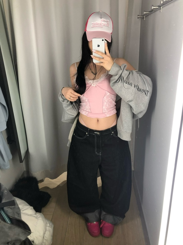 Lace-Trim Paneled Cami