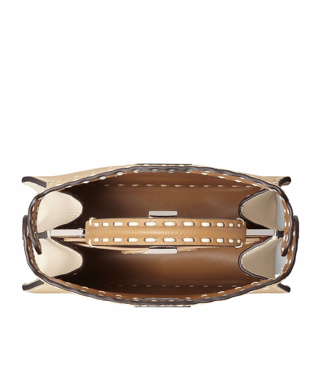 Fendi 女士 Peekaboo ISeeU 小號手提包均碼碼小號、27cm*11cm*21cm 