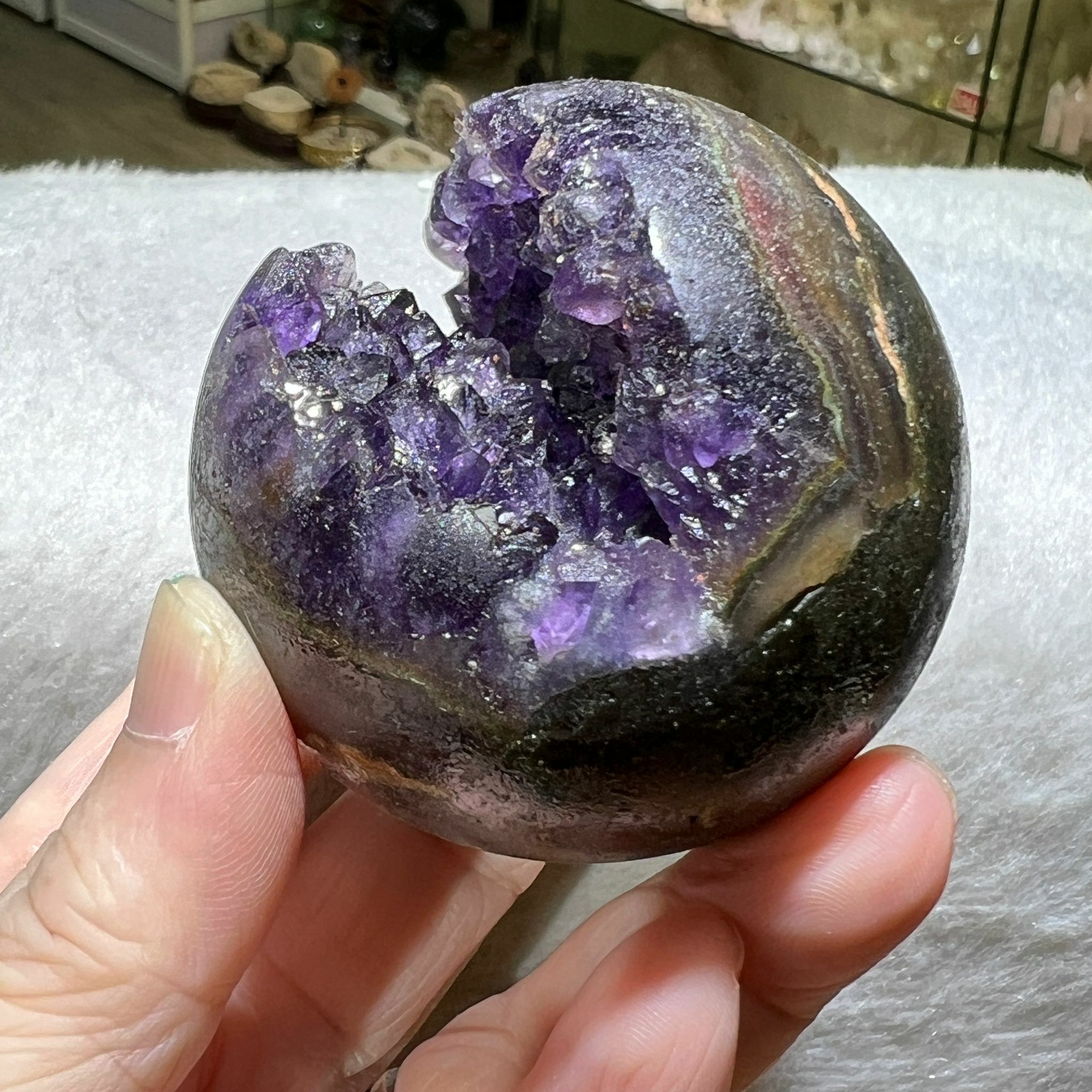 紫晶開口笑 5.6cm+/-