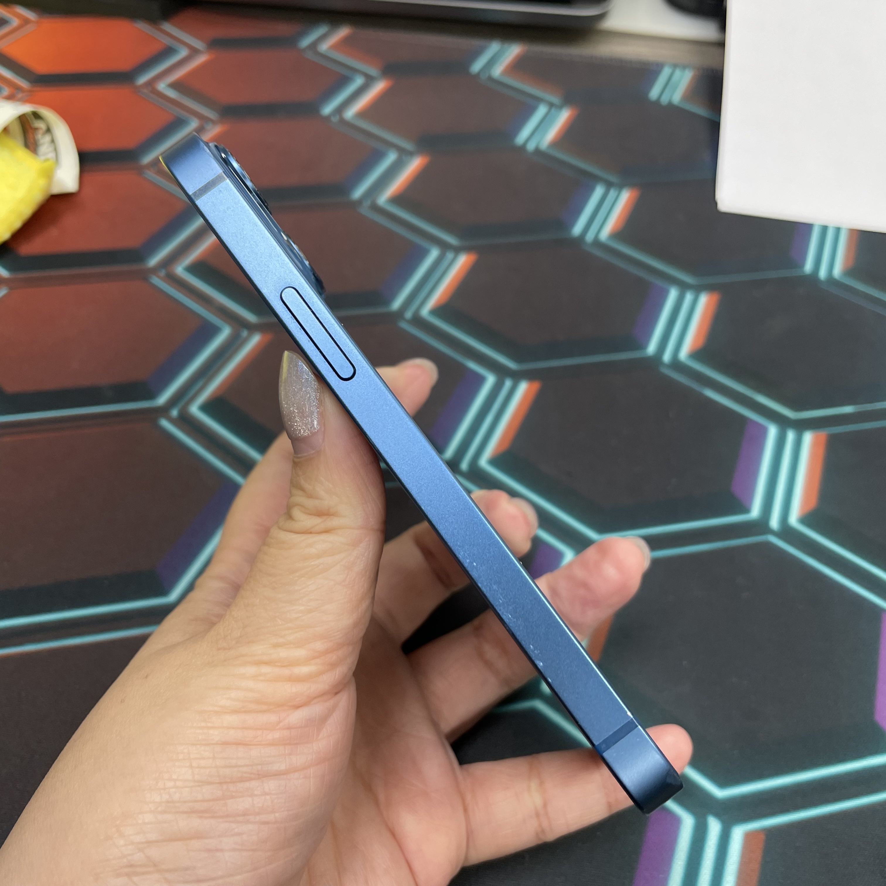 *6996 13 mini 靚機 128GB 電76 藍色 blue