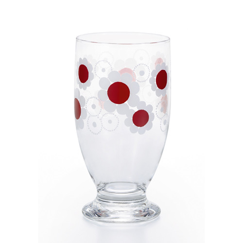 復古風印花玻璃杯RD