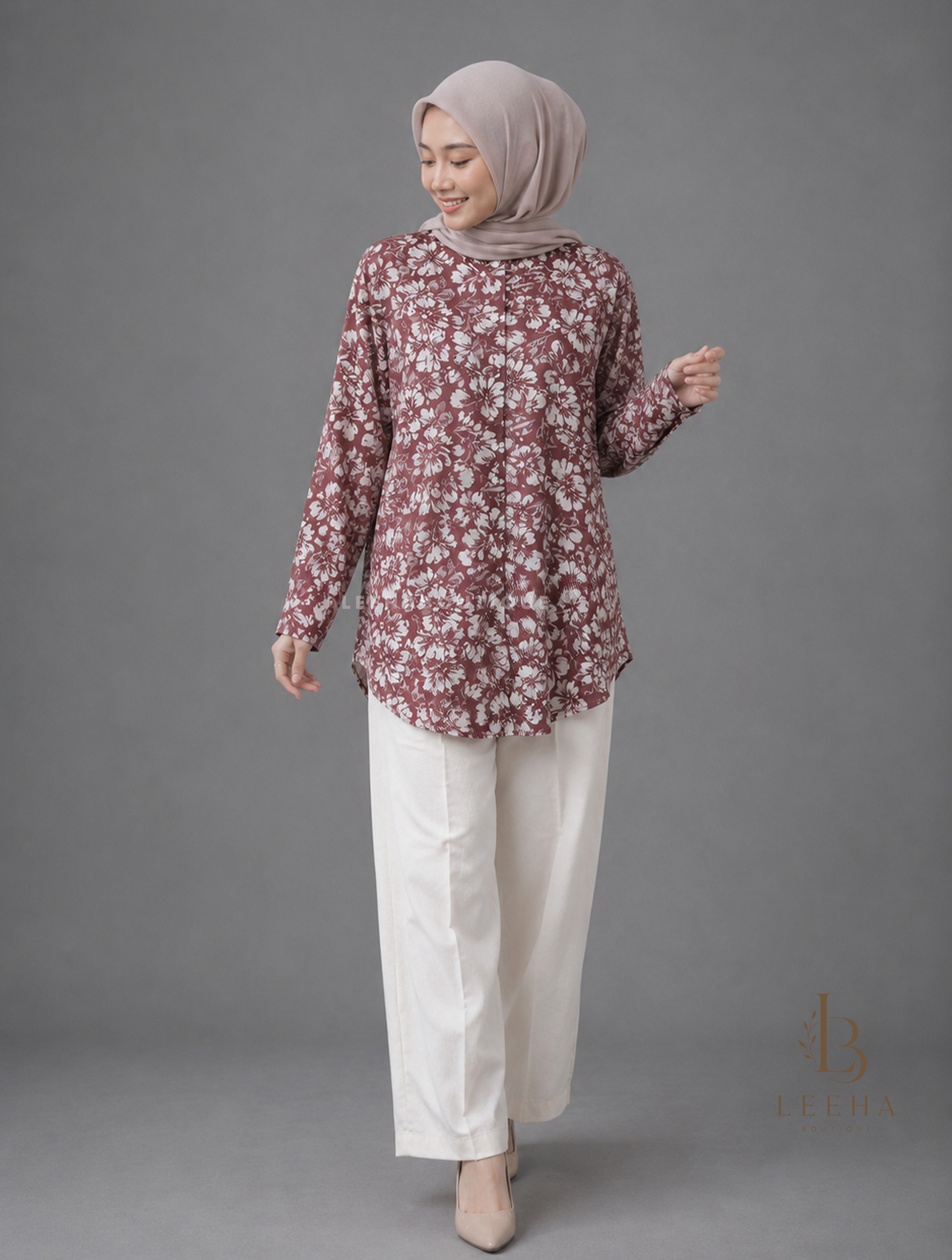 LAURA BLOUSE SATIN