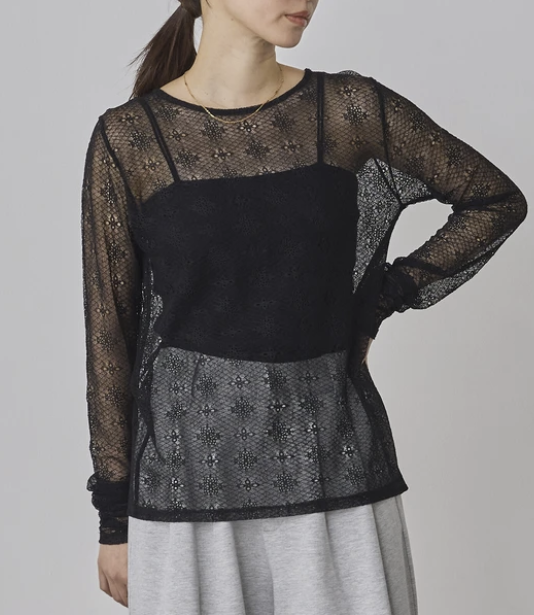 網紗內搭上衣 - 2026 流行穿搭  網紗上衣 春夏時尚穿搭 成人休閒 時尚穿搭 易於配搭 日本直送   #JP-I-260022