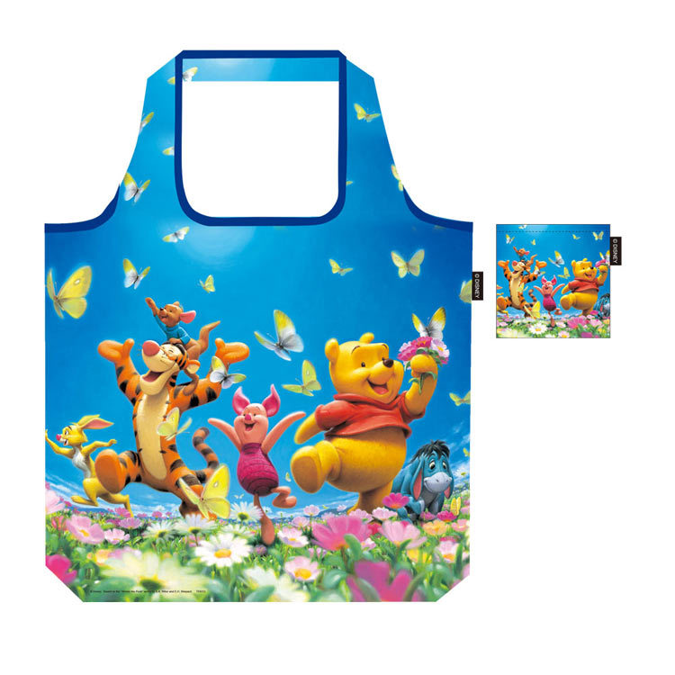 [現貨] [日本直送] 小熊維尼賞花環保袋 L Size {TF132003L}