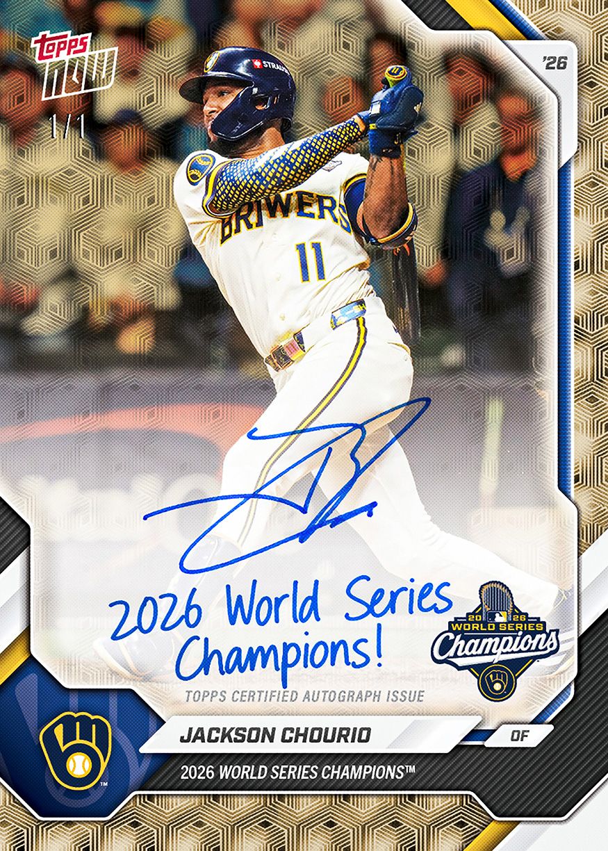 Milwaukee Brewers - 2026 World Series Champions MLB Topps NOW® 15-Card Team Set【團購】
