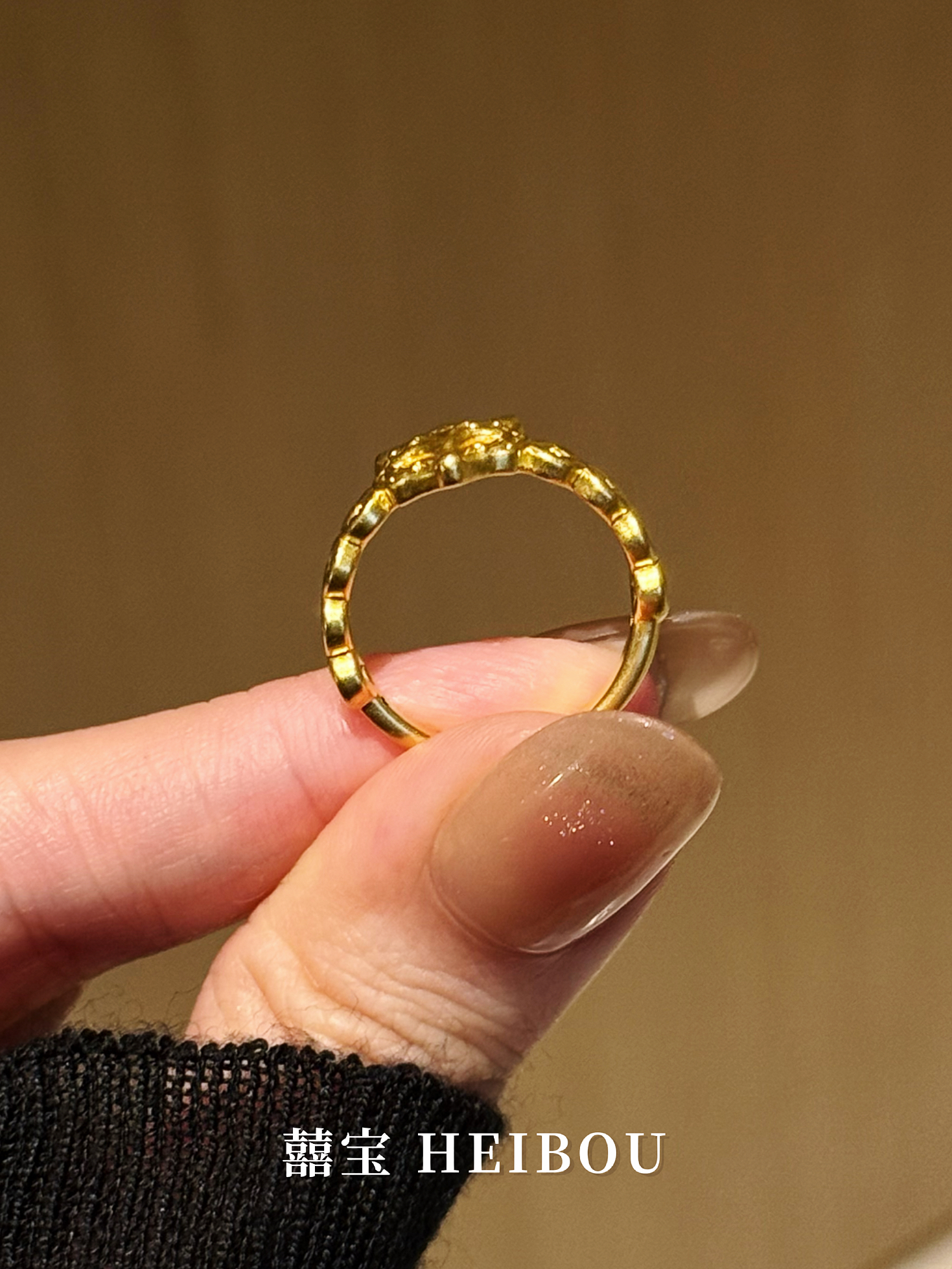 【无氢5D】铜钱狐面戒指