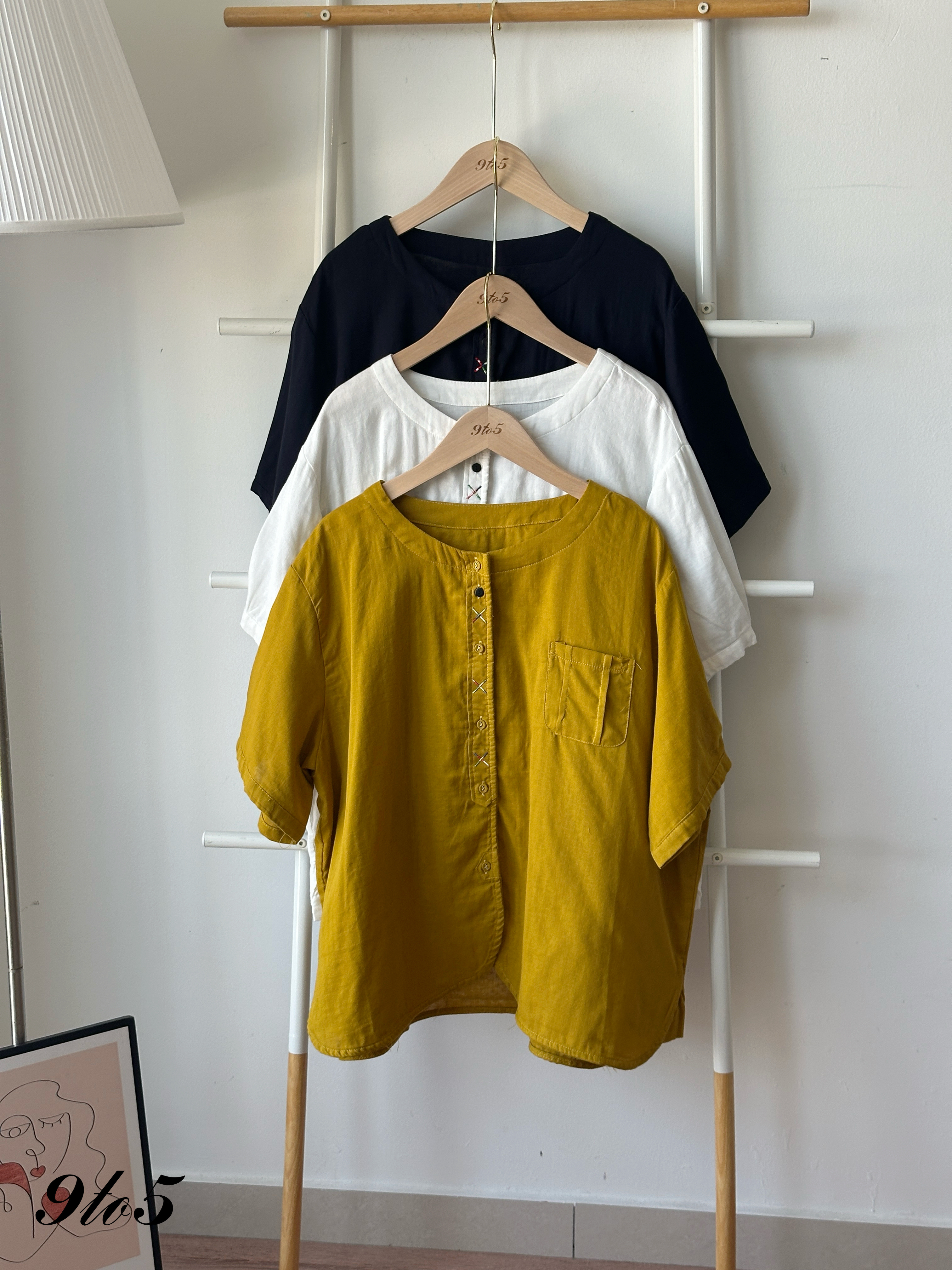 T4302 Half Sleeve Round Neck Shirt - 3 Colors 