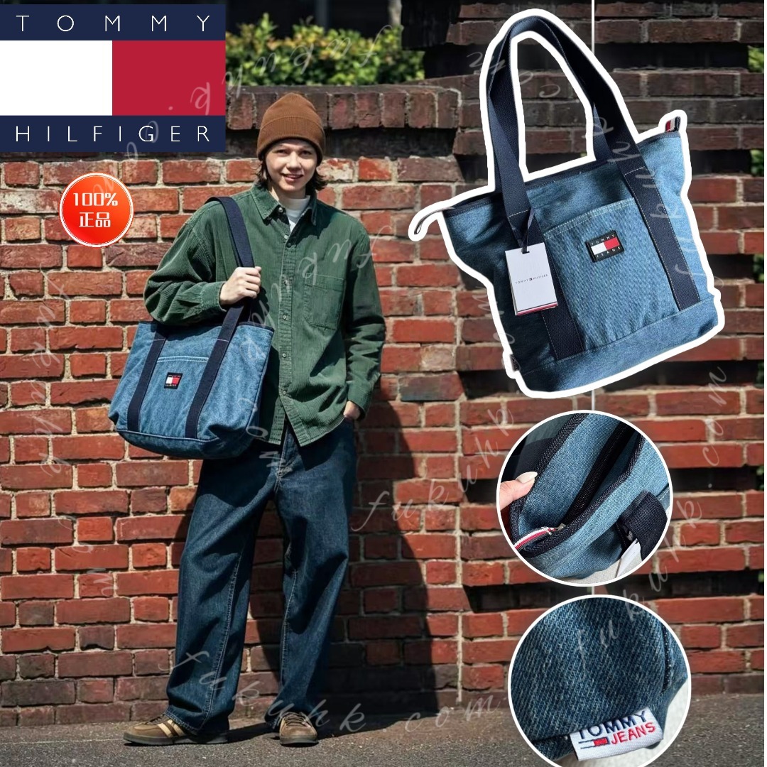 💯Tommy Jeans Tote Bag in Denim 牛仔手提袋