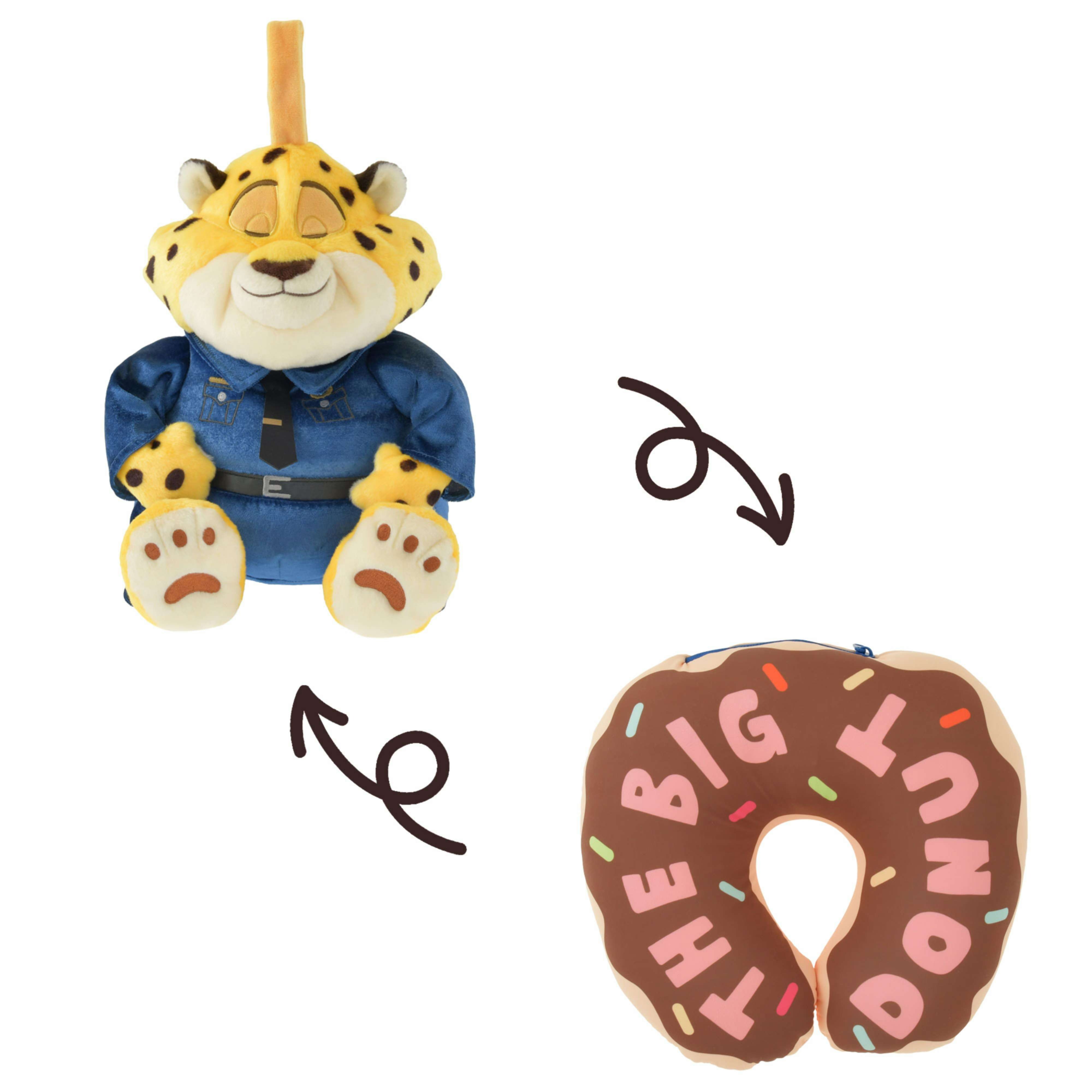 🌸 【預訂】Clawhauser 頸枕 - ZOOTOPIA TRAVEL