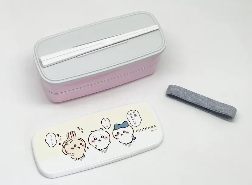 現貨🌸日本直送 |日本製Chiikawa抗菌雙層午餐盒連筷子/微波爐適用便當盒640ML