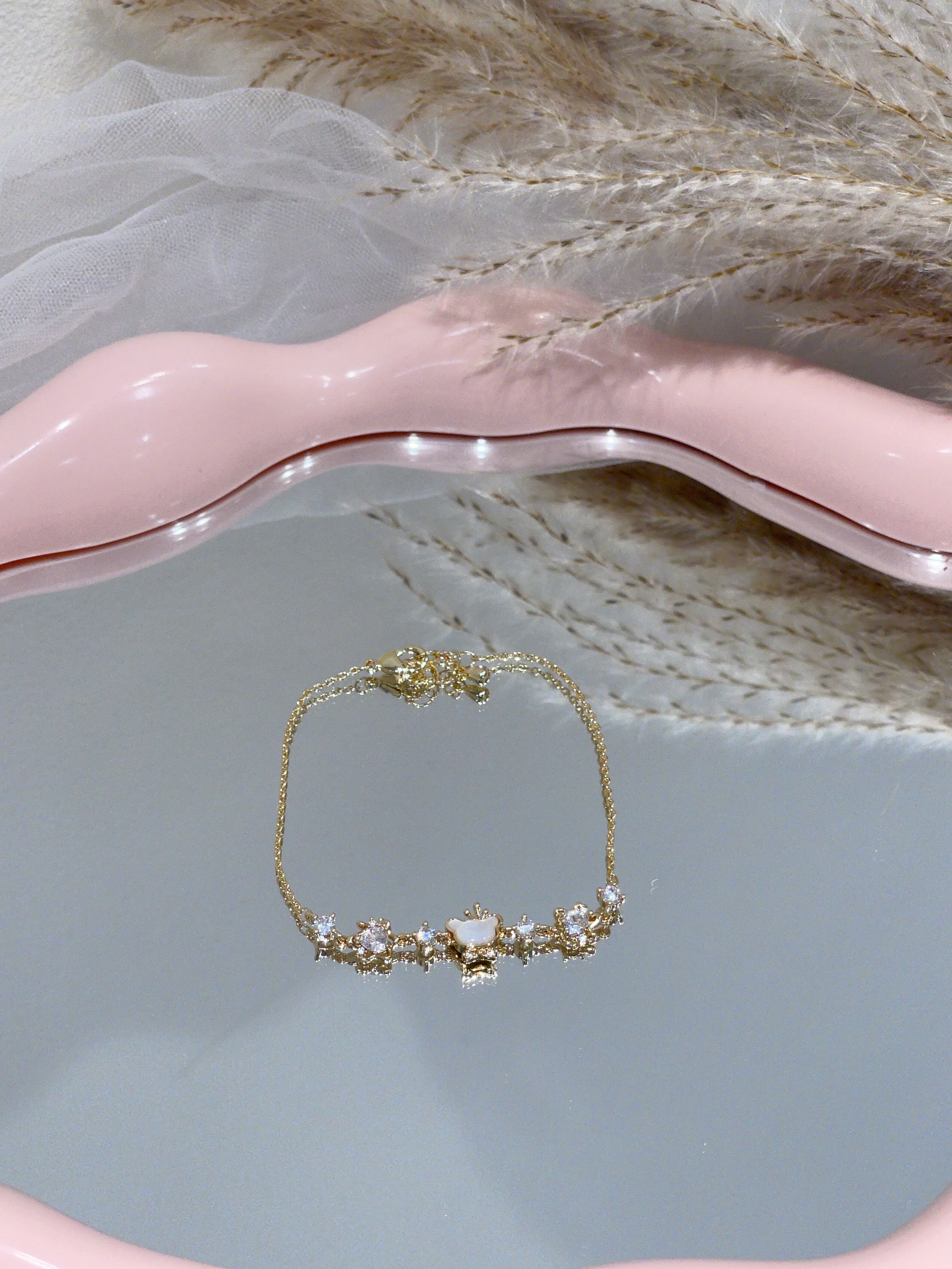 可可爱爱贝壳小熊手链