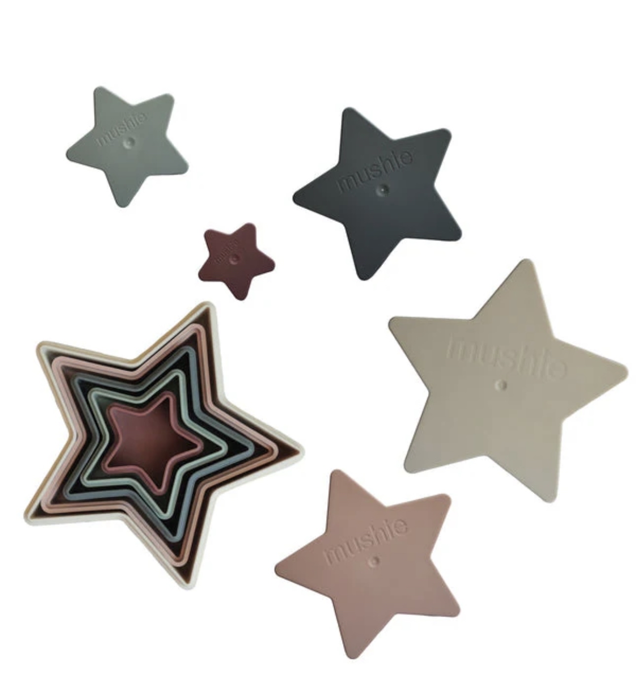 Mushie Nesting Stars Toy