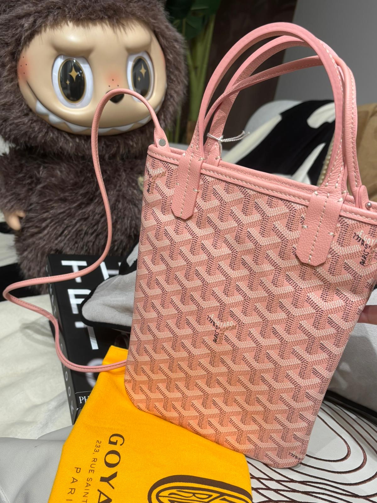全新 GOYARD POITIERS CLAIRE VOIE 限量版粉灰色 satchel limited edition 100%Authentic ,全新未使用品 ✅tap ✅dust bag