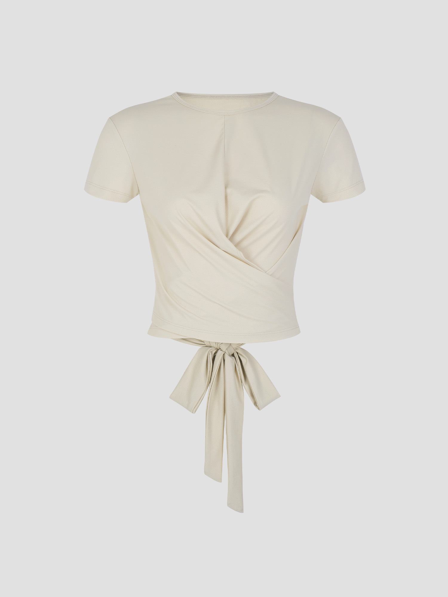 預購_Twist Strap Short Sleeve T-shirt by Conch