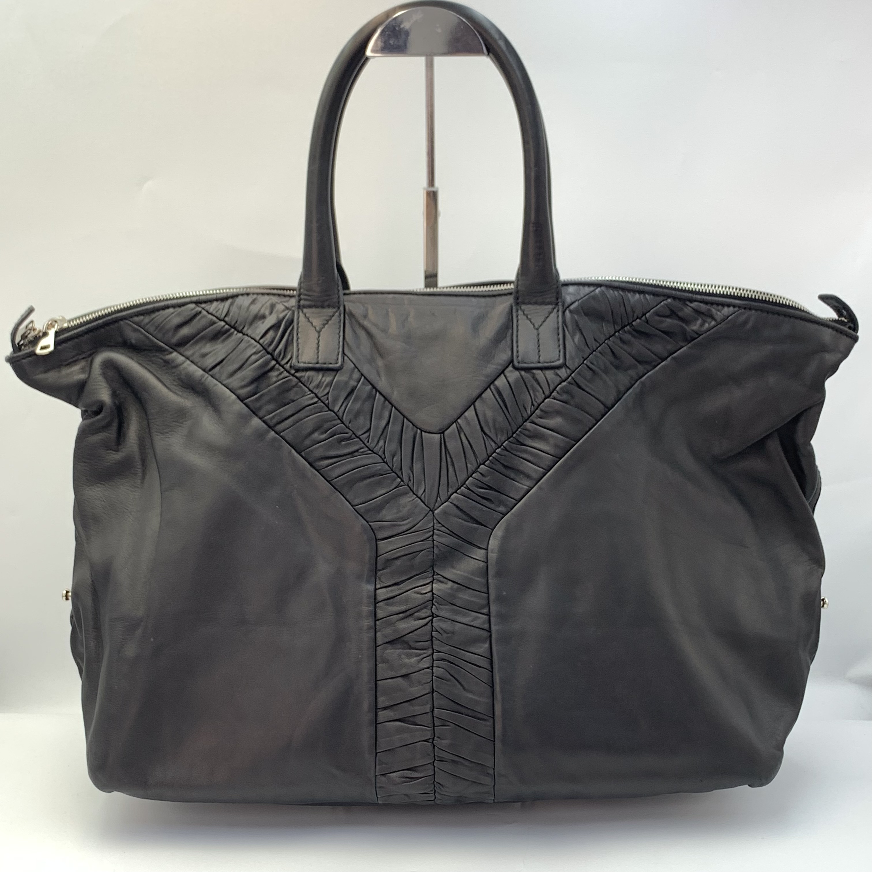 YSL Handbag 黑色羊皮 真·Vintage 中古大袋款 