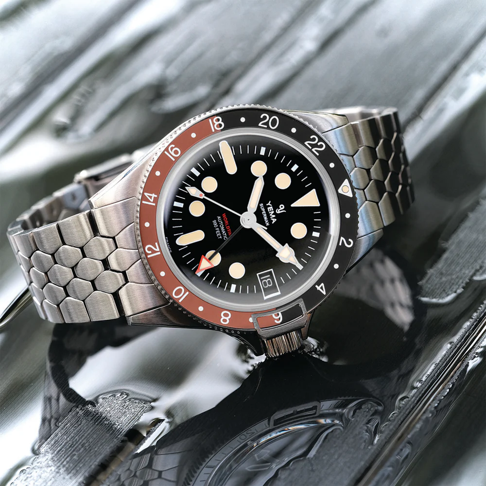 YEMA -  Superman Worldtime GMT Coke - YGMT21B39-CM2S