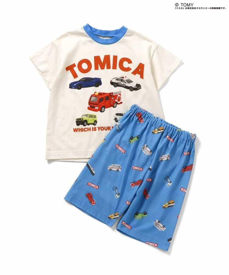 🇯🇵預訂 日本直送🇯🇵Breeze x Tomica系列兩色車車滿印短袖家居服上下套裝