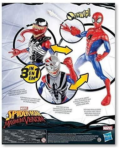 正版 Marvel Spider-Man Maximum Venom 3合1蜘蛛俠大型聲效公仔