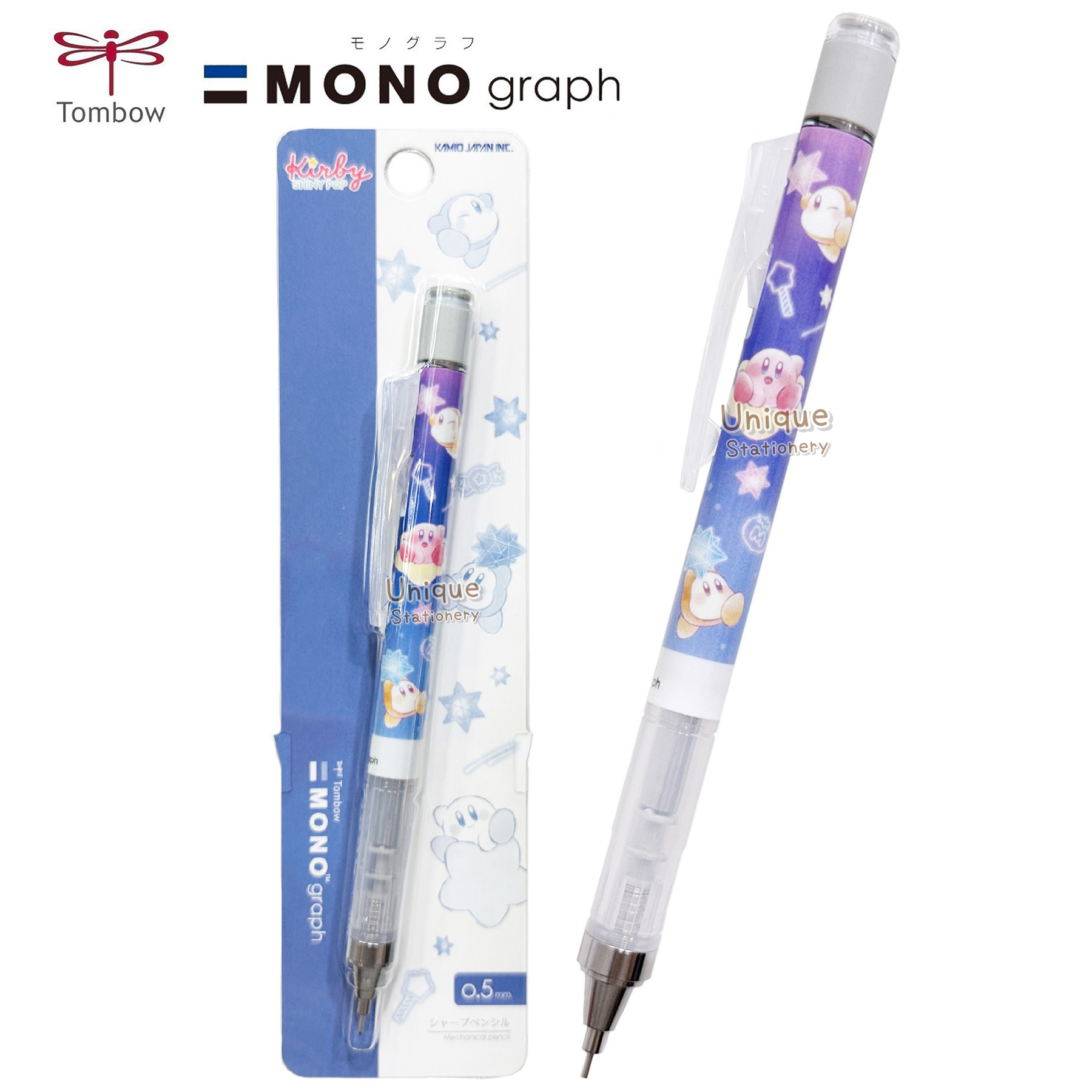 現貨｜Kirby 星之卡比 日本製 TOMBOW 蜻蜓牌 MONO graph 0.5mm 鉛芯筆 (306709)