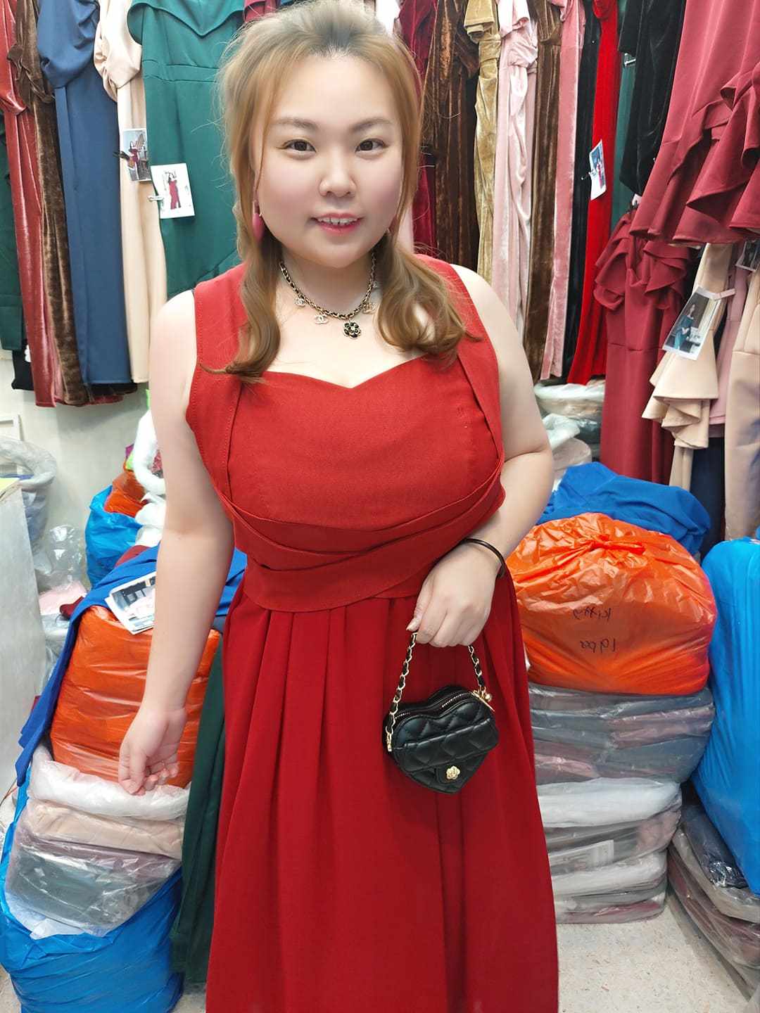 B01/BB0017 小V粗带设计款长礼服