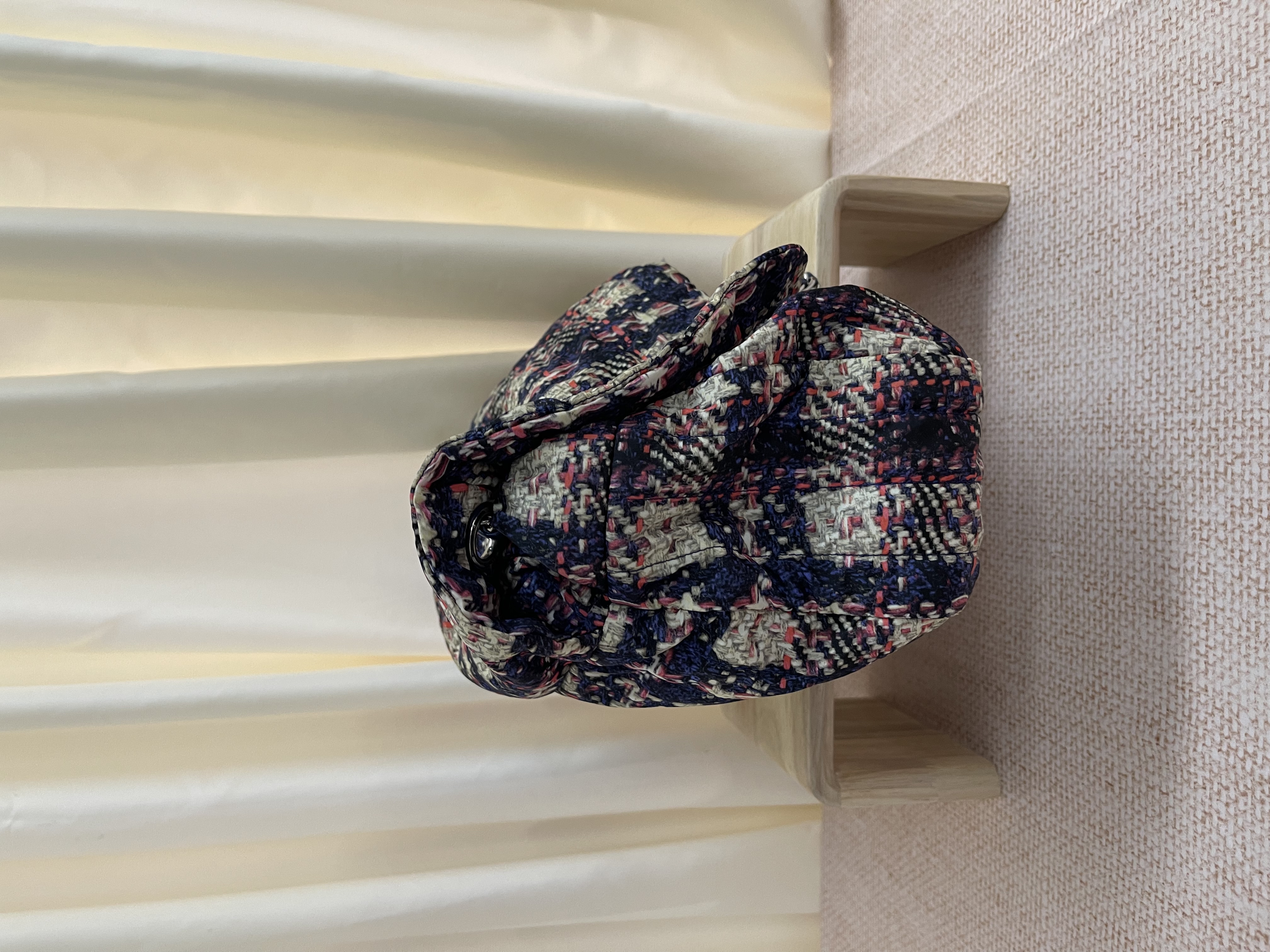 Pre-owned Chanel Nylon Tweed Print Bag / 26NY113