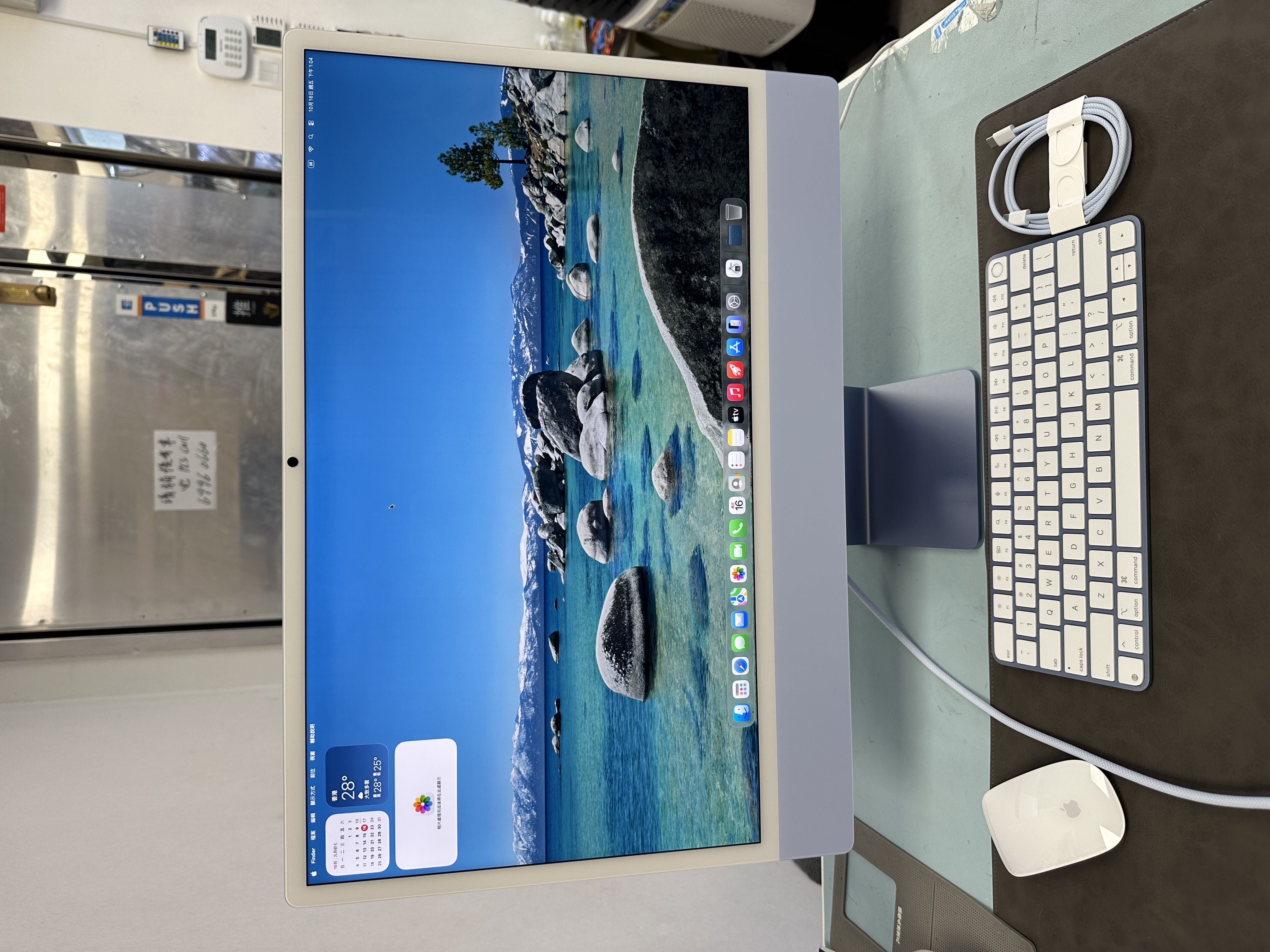#6255 全新質素 APPLE iMac M4 CPU/16GB Ram/512GB SSD/ 2024/藍色/ 10核心高配版/MacBook / Air / Pro / Desktop / Magic Keyboard 3 / MagicKB / 聽歌 / 睇戲 /i Mac / MacBook /枱機 / 台機