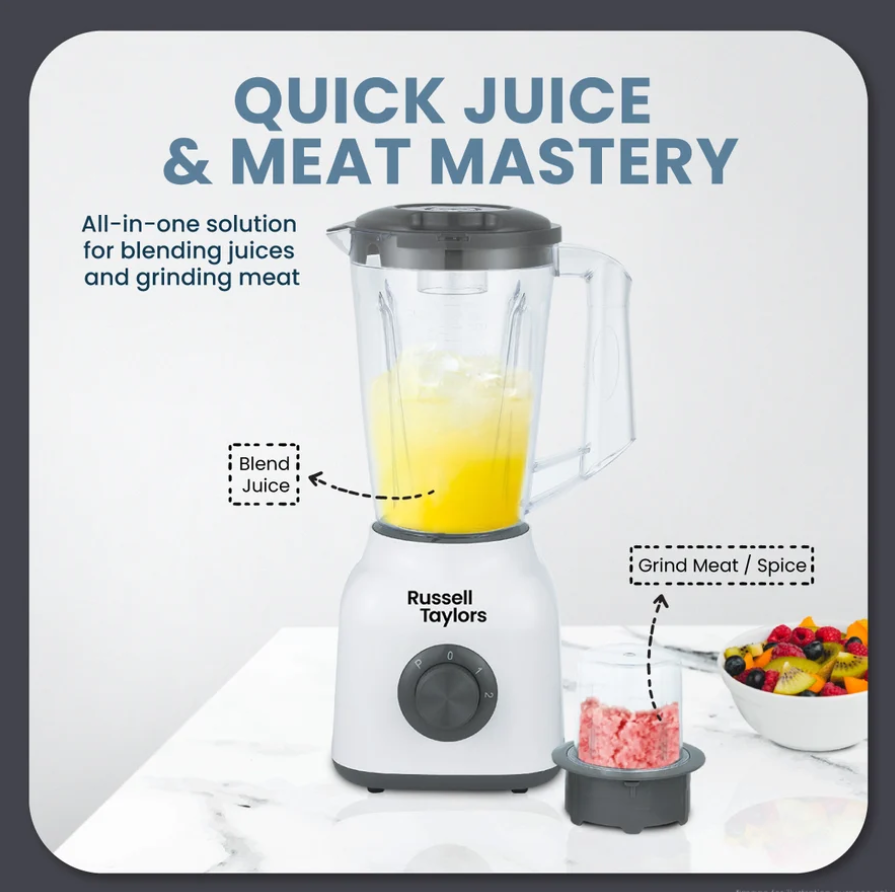 Russell Taylors Power Blender with Dry Mill (1.5L) TB2