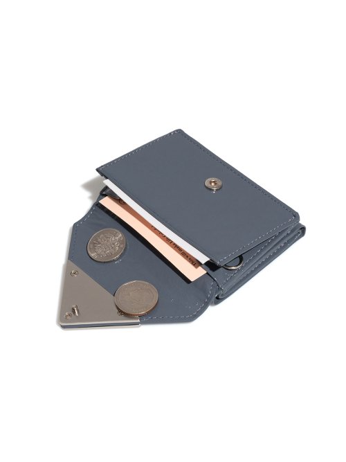 🇰🇷現貨｜FENNEC｜CRINKLE TRIANGLE TRIPLE WALLET D - DARK GREY