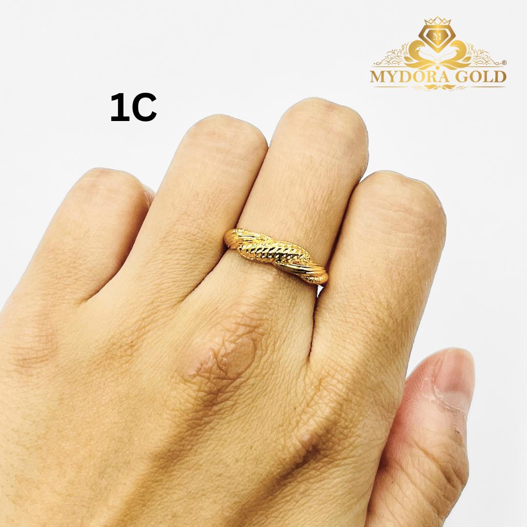 MYDORA Cincin Sunlit Twist (5G) l EMAS 916/22K