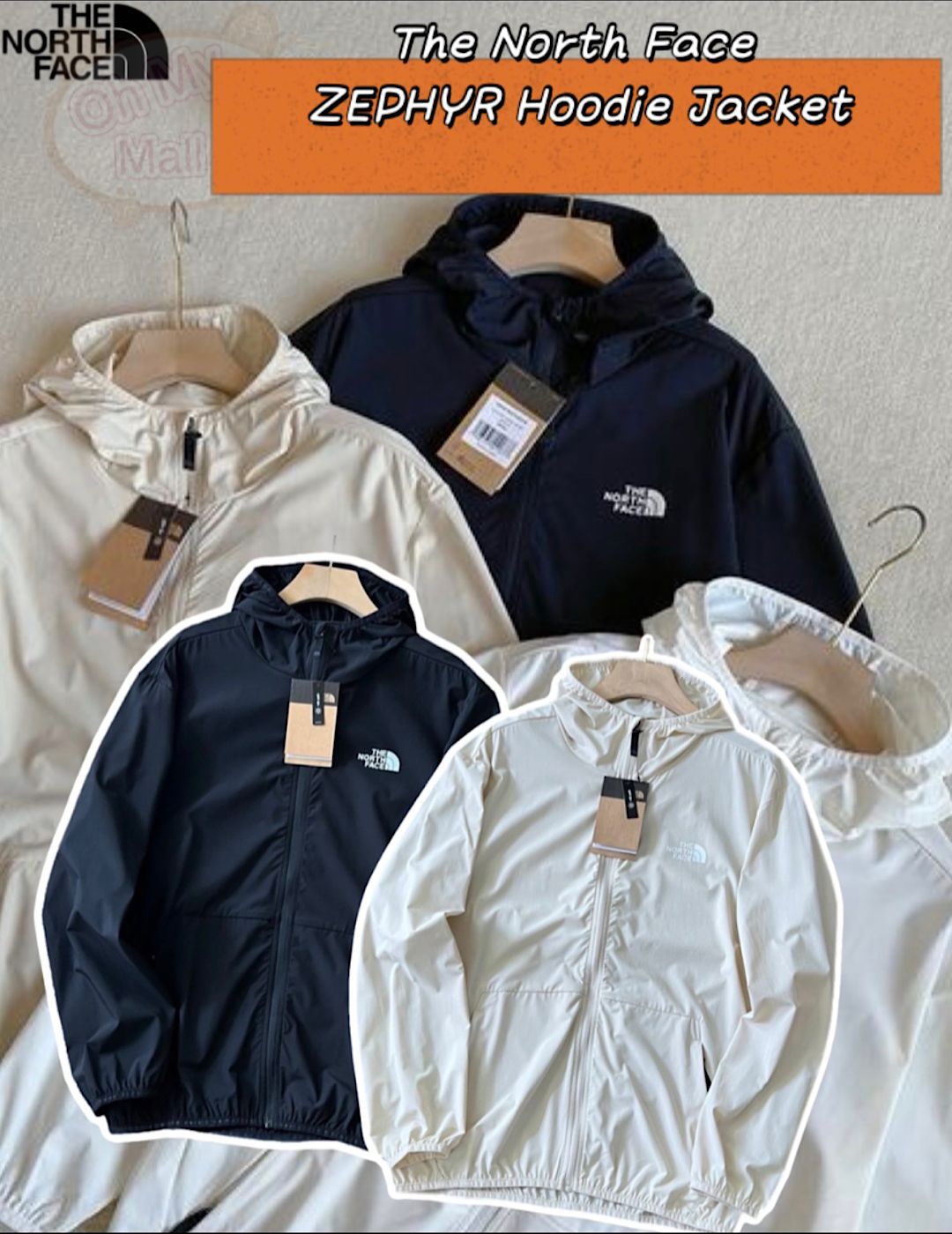 🟥BB00358🟥 ZEPHYR Hoodie Jacket TNF