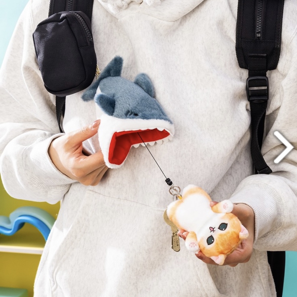 Mofusand 鯊魚貓 伸縮公仔｜預訂