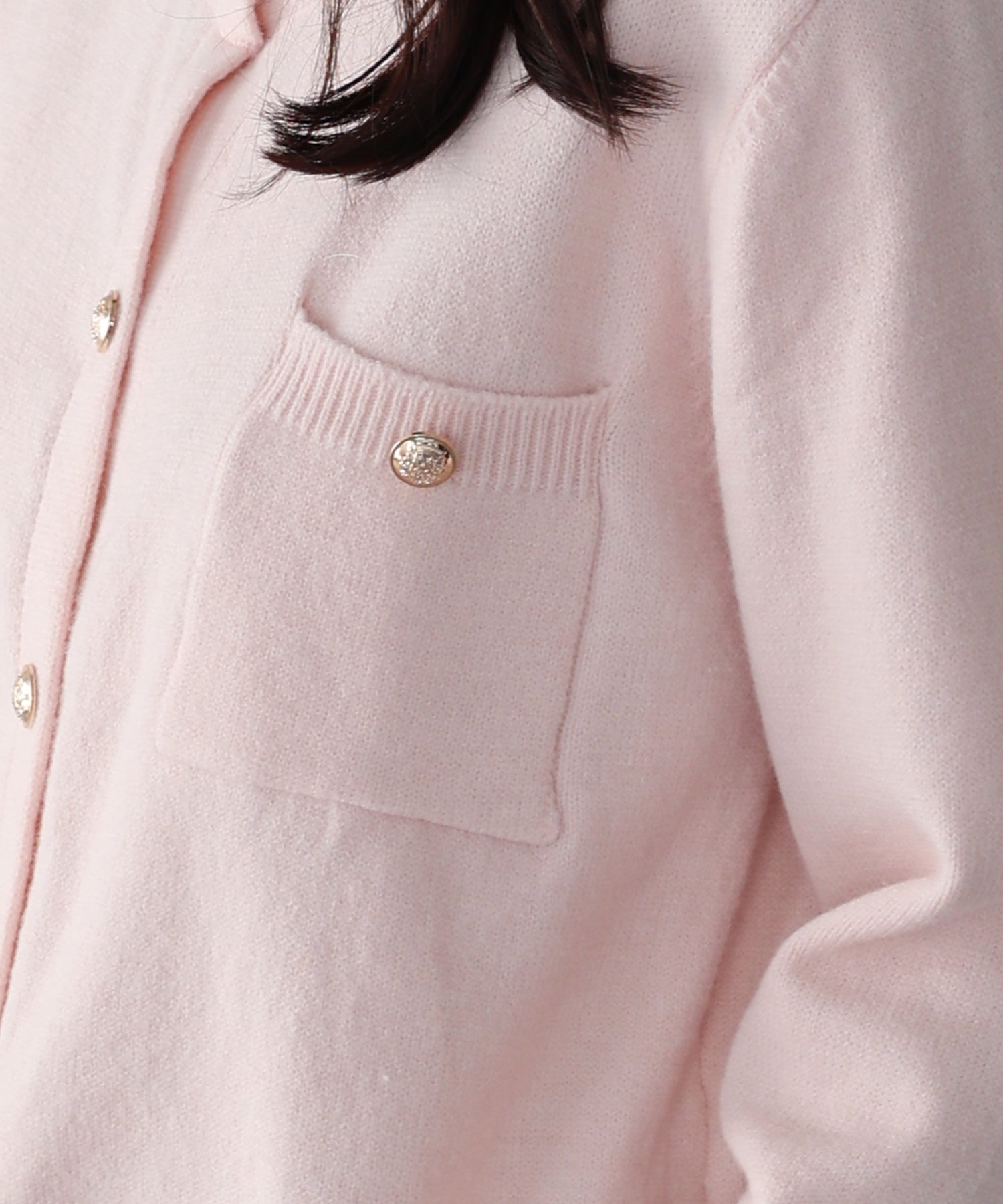 <現貨>新色加入💕<JP> 條紋褶邊shirt 拼金鈕cardigan (假兩件) * 5色入 