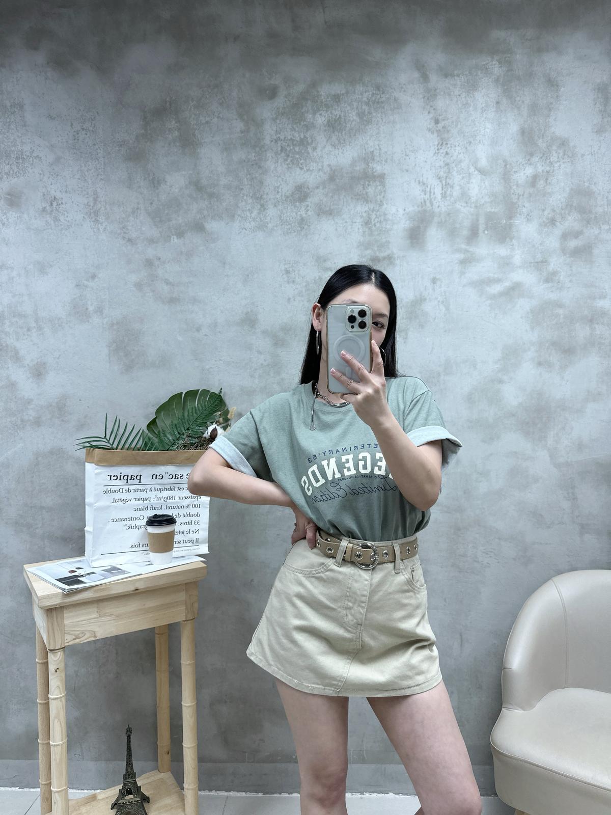 Q02 印字洗水棉Tee