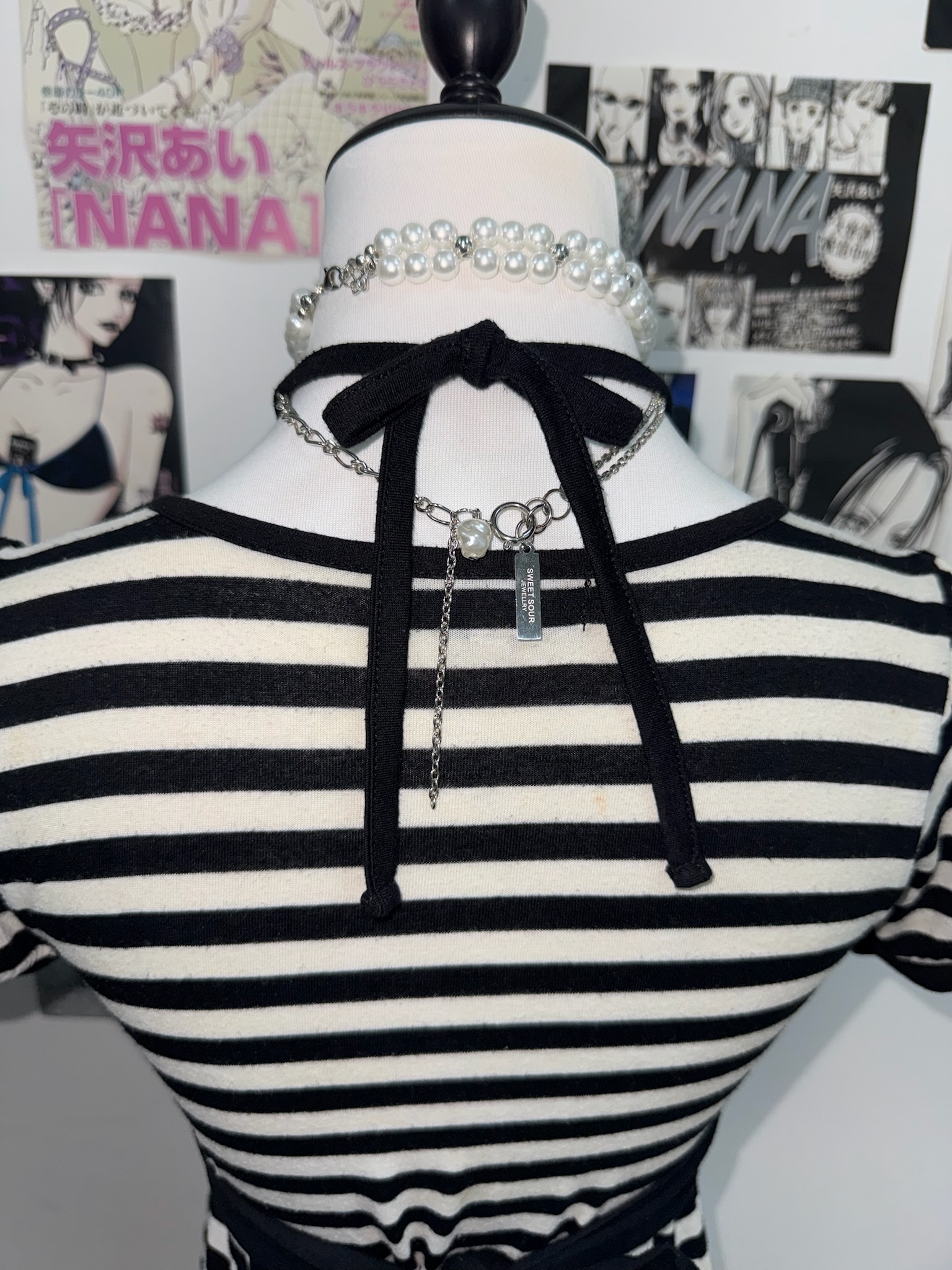 Criss-Cross Neck 2-in-1 Striped Dress