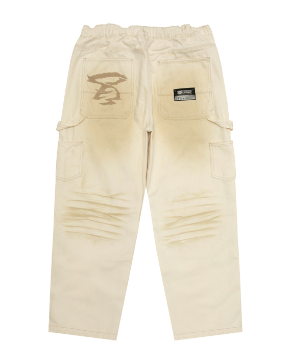 AAPE AAPEUNVS moonface washed denim pants (D601)