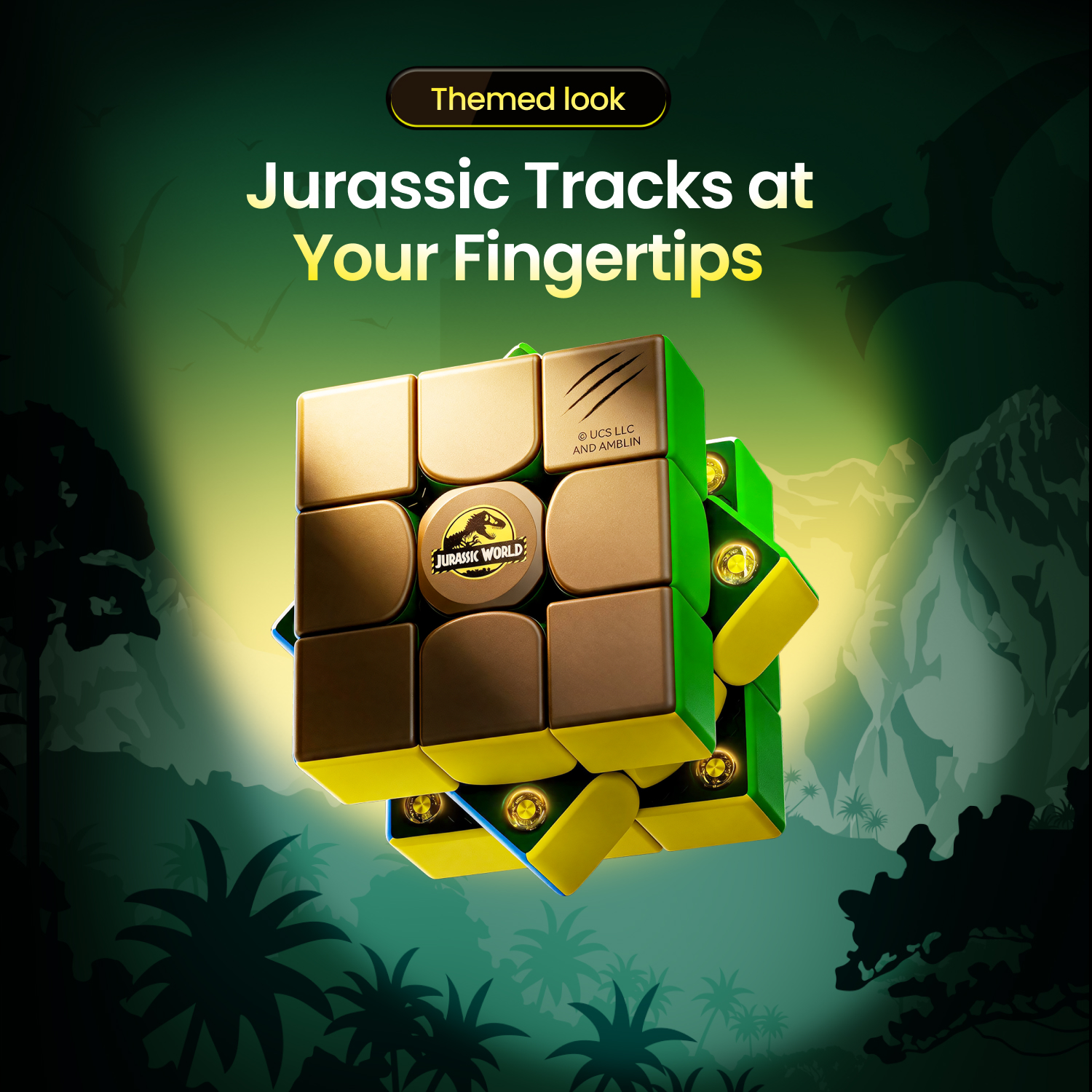 GAN 356 ME Jurassic World 侏羅紀世界聯名版 3x3 磁力扭計骰