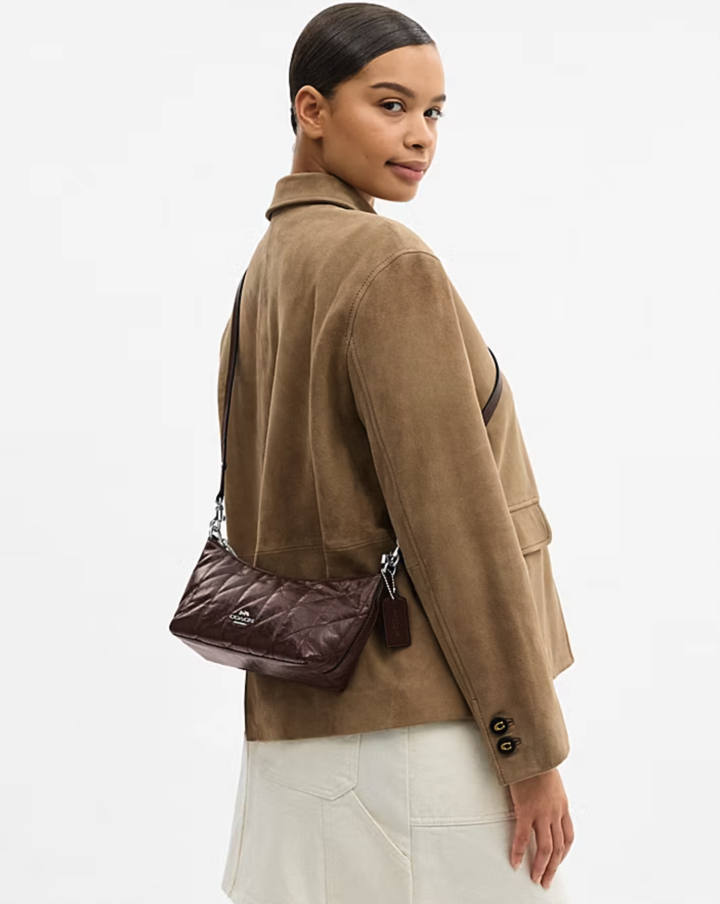 COACH Caitlin shoulder Bag with Quilting 